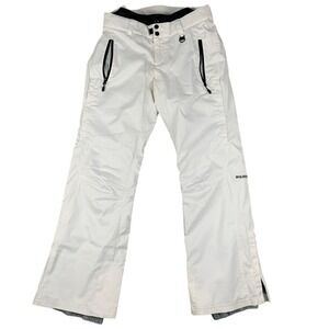 Boulder Gear Snow Pants Women's Size‎ 8 White Waterproof Insulated Ski Pants EUC